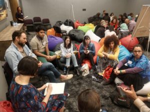 Photo of working group at Decolonizing the Internet 2018